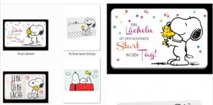 Peanuts + Snoopy Fans: Frühstücksbrettchen, Taschen, Socken etc.