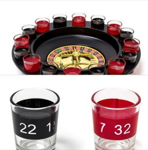 Das Roulette Trinkspiel, mit echten Gläsern, nur 12,99 €